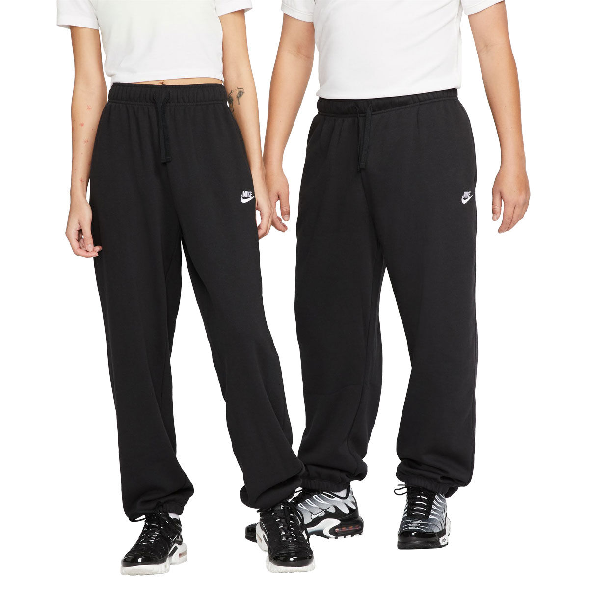Cotton Blend Track Pants - Black - Ladies | H&M AU